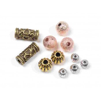 Großverkauf Antiksilber Spacer Perlen Beads Zwischenteil Für Schmuck 3x3mm 