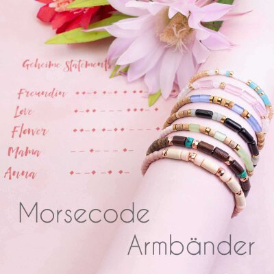 DIY: Morsecode Armbänder - Deine Botschaft in Deinem Armband - Morse Code Armband selber machen | Vintageparts.eu Blog