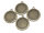 Fassungen mit Blumenrand für 20 mm Cabochons in antik bronzefarben 4 Stück