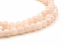 Perlen natürliche Jade in rosa 6mm 10 Stück