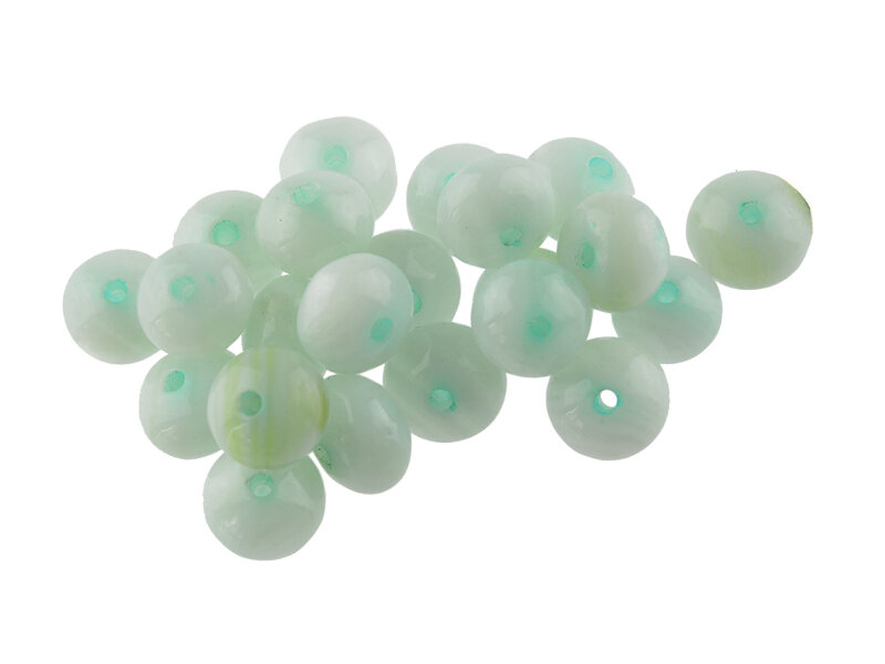 gefärbte Perlen aus Muscheln in Abacusform in mint 10 Stück