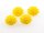 4 Cabochons gelb 15 mm Blume