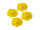 Cabochons als Seerose in gelb 16 x 18 mm 4 Stück
