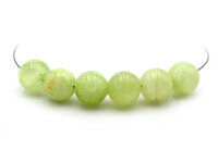 Perlen natürliche Jade in hellgrün 10 mm 6 Stück