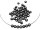 runde Buchstabenperlen aus Acryl in schwarz 260 Stück