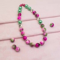 Perlen aus Jade im Farbmix 12mm 4 Stück