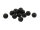 Lavasteinperlen in schwarz 8 mm 10 Stück