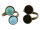 Ringrohlinge aus Messing mit zwei Fassungen in antik bronzefarben 2 Stück
