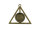 Anhänger in Dreiecksform mit einer Fassung für 16 mm Cabochons in antik bronzefarben 4 Stück