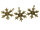 verzierte Schneeflocken als Anhänger in antik bronzefarben 6 Stück