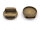 Schiebeperlen in antik bronzefarben für 16 mm Cabochons 4 Stück