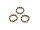 kleine geflochtene Ringe in antik bronzefarben 10 Stück