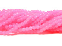 Glasperlen in Jadeoptik in light pink 6,5mm 30 Stück