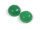 Cabochons 10 mm aus natürlicher Jade in grün 2 Stück