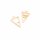 emaillierte Anhänger als Dreieck in goldfarben 2 Stück