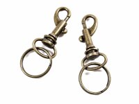 10 Stück Schlüsselringe Premium Open Hook Schlüsselanhänger 