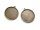 doppelseitige Fassungen für 25 mm Cabochons in antik bronzefarben 4 Stück