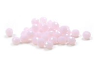 Glasschliffperlen in hellem rosa 6 x 4 mm 30 Stück