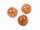 Cabochons aus Harz mit echter Blume in orange 18 mm 2 Stück