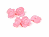 Acrylperlen als Rosen in rosa 15 mm 10 Stück