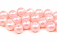 matte Glaswachsperlen in rosa 8 mm 30 Stück