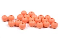 Perlen aus Holz in apricot 7 mm 50 Stück