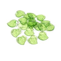 Blätter aus Acryl in grün 20 Stück