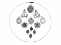 Set ISA Einsteigerset zum Silberschmuck basteln mit Perlenset in Nudetönen, über 500 Teile