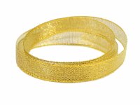glänzendes Geschenkband in goldfarben 12 mm eine Rolle