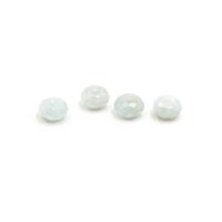 facettierte Perlen aus echtem Aquamarin 8x4,5mm 4 Stück