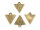 Anhänger als Dreieck in antik bronze 4 Stück