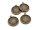 doppelseitige Fassungen für 18 mm Cabochons in antik bronzefarben 4 Stück