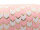 elastisches Gummiband/Faltband mit Chevronmuster in weiß-rosa 1 m
