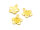 Anhänger Blume mit Strasssteinfassung in goldfarben 8 Stück