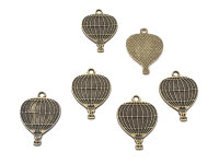 Steampunk Anhänger Heißluftballon in antik...