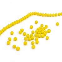 kleine Glasschliffperlen in gelb 3x2 mm 50 Stück