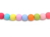 matte Perlen aus Acryl im Farbmix 8 mm 50 Stück