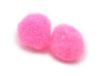 kleine Pompoms aus Garn in pink 10 Stück