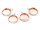 Fassungen aus Messing in roségoldfarben für 12 mm Cabochons 4 Stück