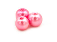 Glaswachsperlen in pink 6 mm 50 Stück