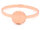 Armreif aus Messing mit 20 mm Fassung in roségoldfarben