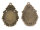 2 Fassungen für 25 x 18 mm Cabochons in Vintage bronze