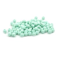 Perlen aus Acryl in mint im holographic Design 6 mm 100...