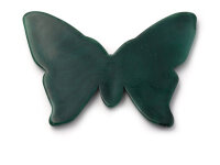 Schmetterling aus Vintage Kunststoff in waldgrün 7 x 5 cm