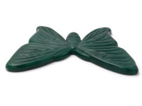 Schmetterling aus Vintage Kunststoff in waldgrün 7 x 5 cm