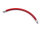 Verbinder aus Bakelit in rot mit Endkappen in platin im 4er Set