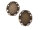 ovale Fassungen für 30 x 20 mm Cabochons in antik bronzefarben 2er Set