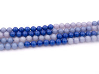 Perlen aus Kunststoff in Blautönen 8 mm 105 Stück