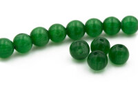 Cateyeperlen in grün 6 mm 12 Stück