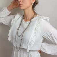 lange vintage Halskette Luisa aus Edelstahl 